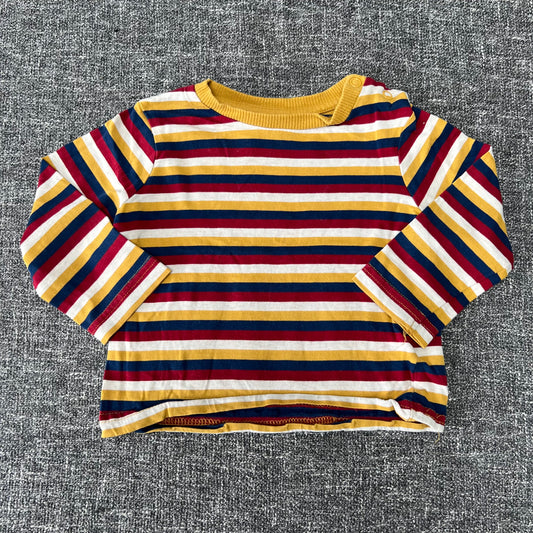 Boys 6-9 Month Multicoloured Striped Long Sleeved Top