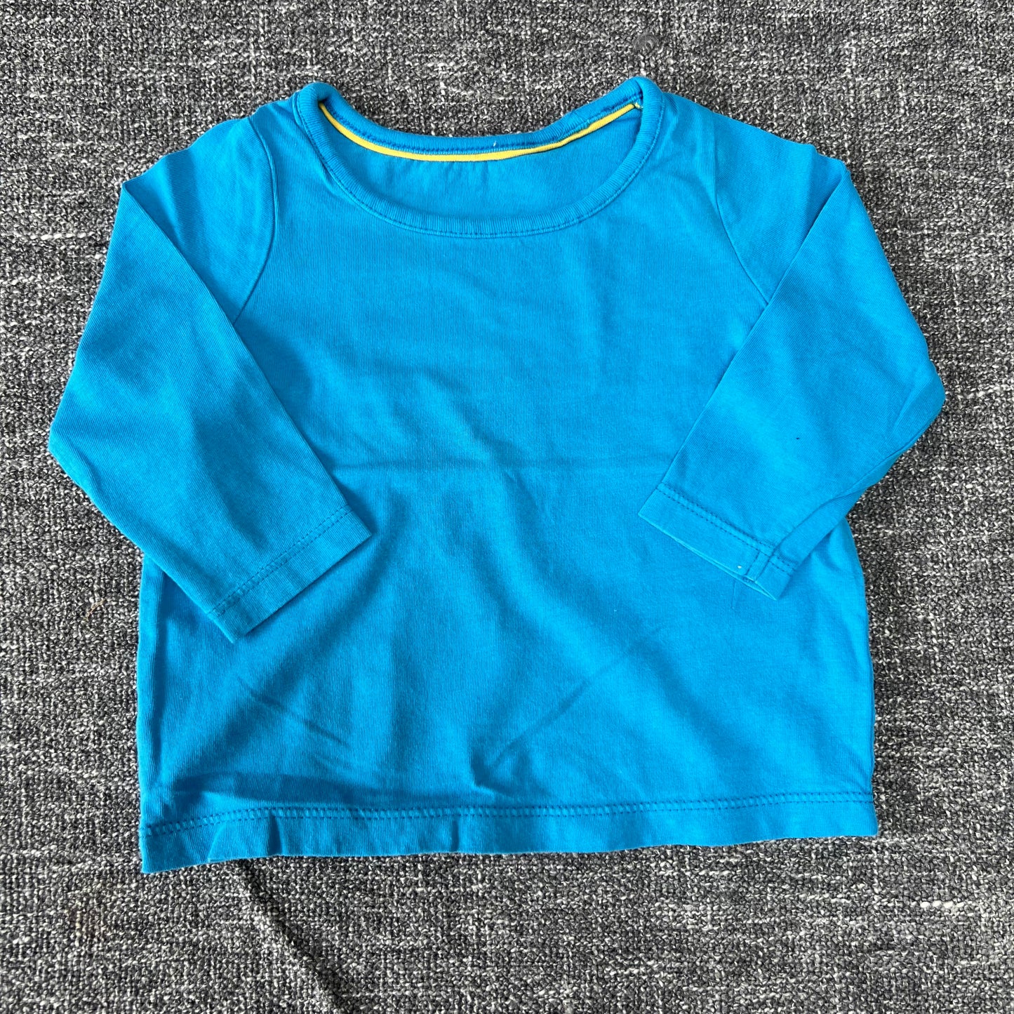 Boys 6-9 Month Plain Blue Long Sleeved Top