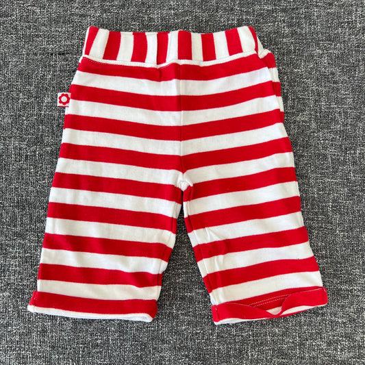 Boys / Girls 6-9 Month Red & White Striped Joggers