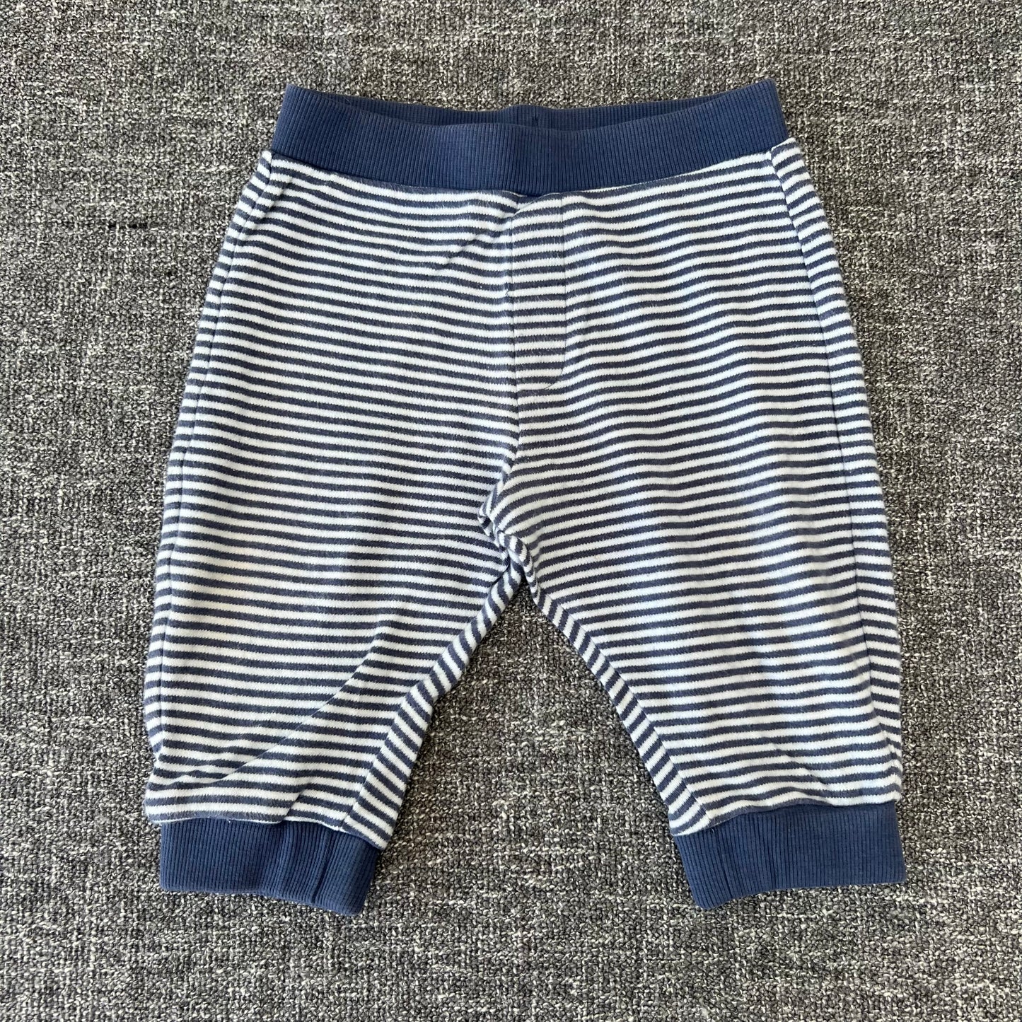 Boys 6-9 Month Blue & White Striped Jogger