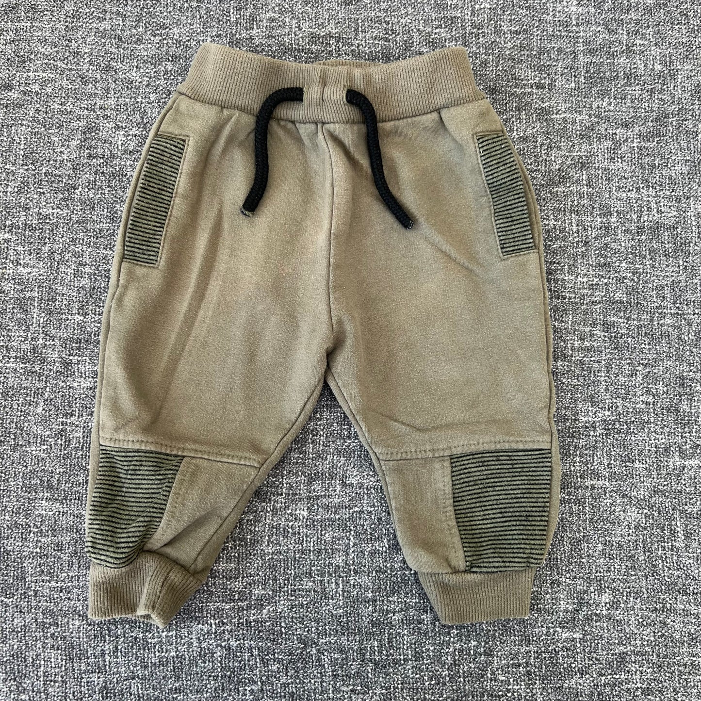 Boys 6-9 Month Khaki Green Joggers