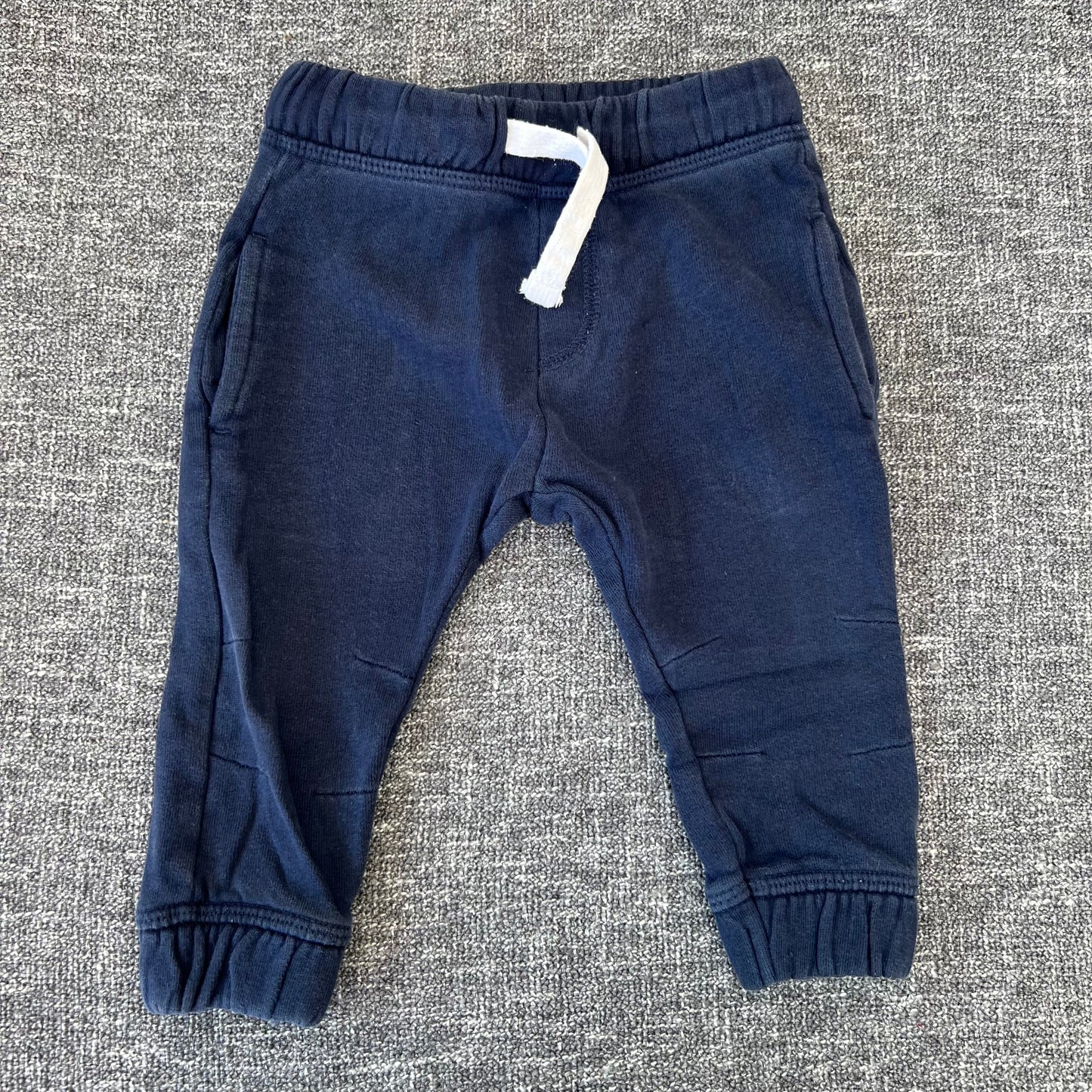 Boys 6-9 Month Plain Navy Blue Joggers