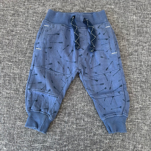 Boys 6-9 Month Blue Joggers With Arrow Print