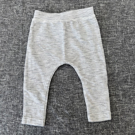 Boys 6-9 Month Grey Striped Leggings