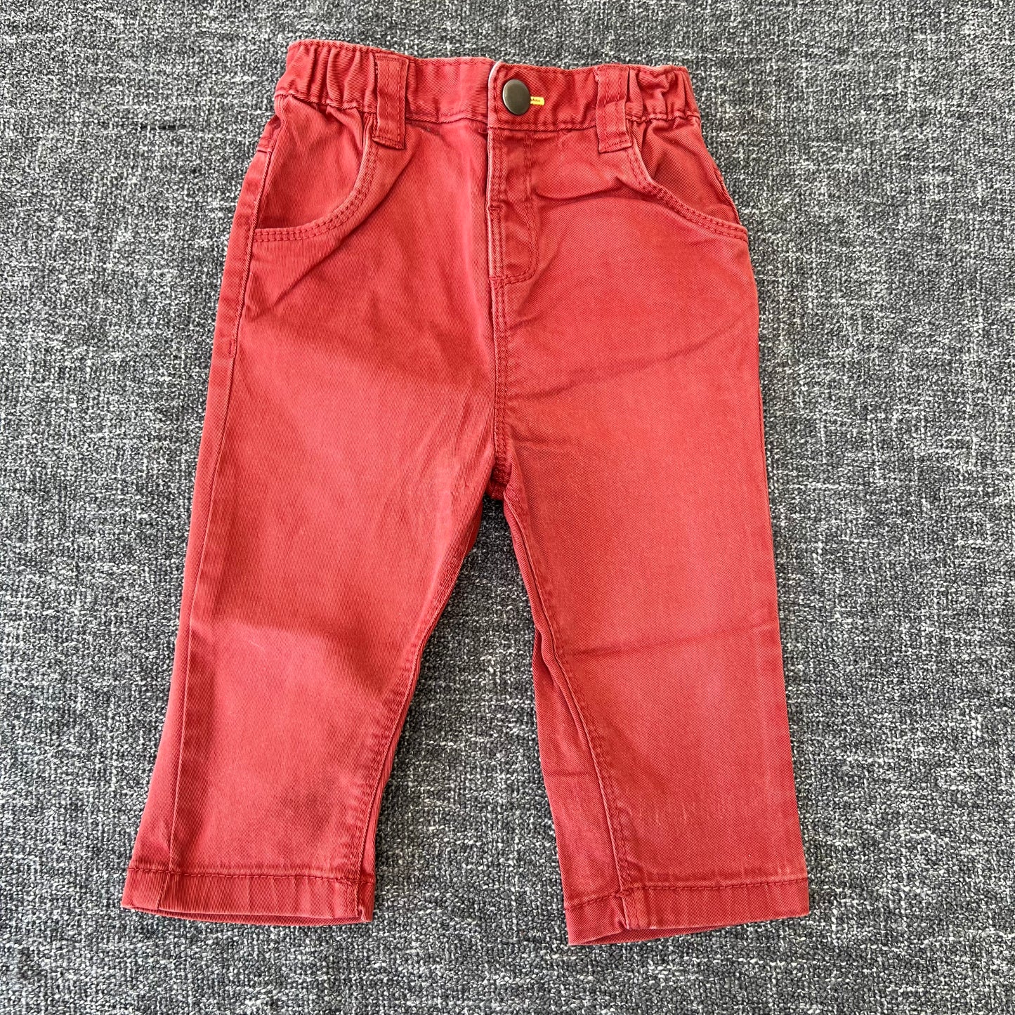 Boys 6-9 Month Orangey Brown Jeans