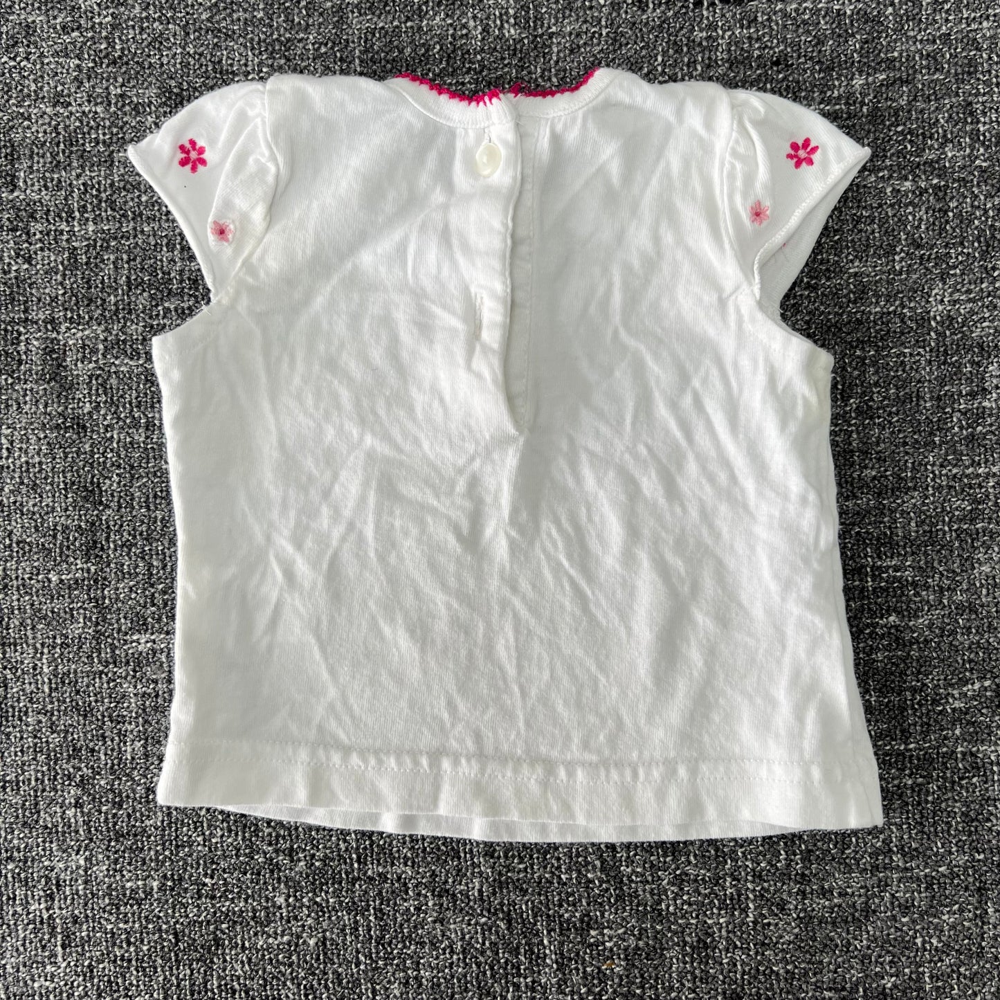 Girls Newborn White T-shirt