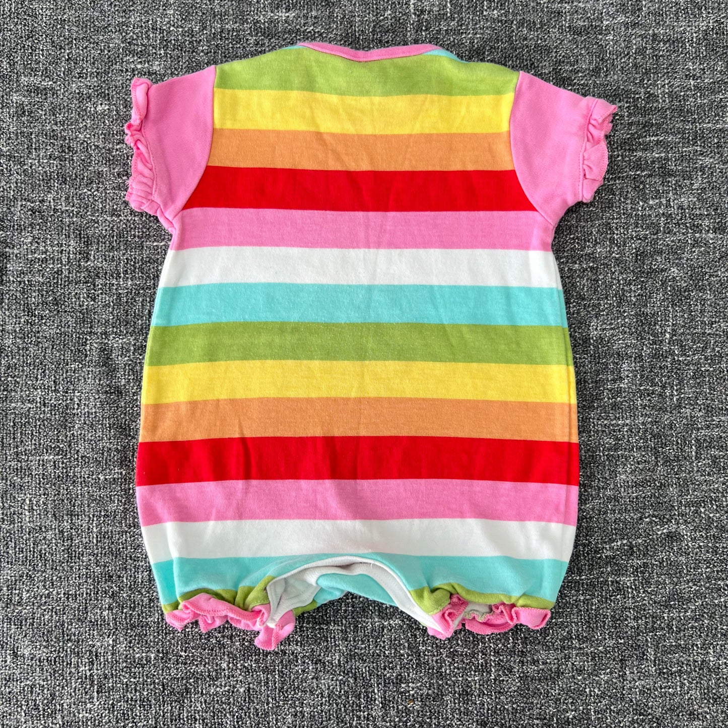 Girls Newborn Striped Summer Romper