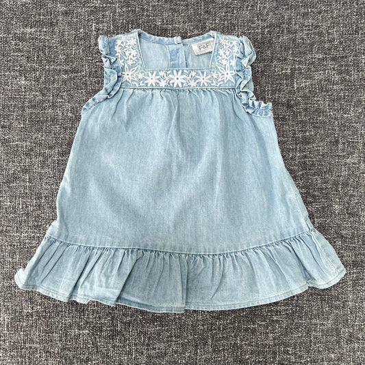 Girls Newborn Denim Style Summer Dress