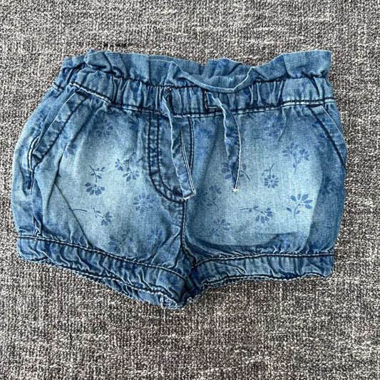 Girls Newborn Denim Shorts