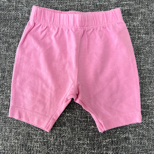 Girls Newborn Pink Shorts