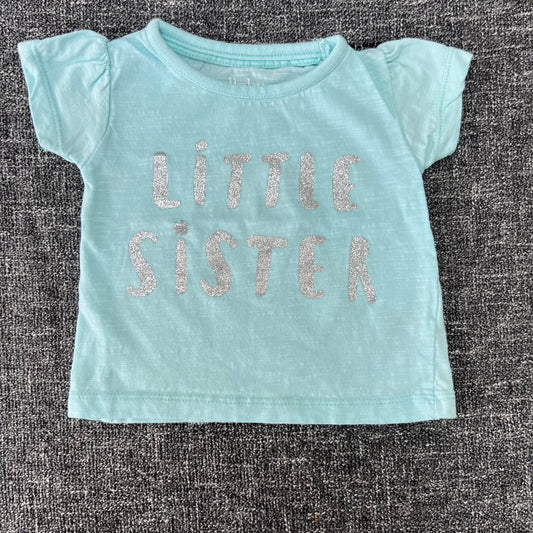 Girls Newborn "Little Sister" T-shirt