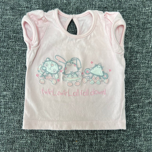 Girls Newborn Pink T-shirt