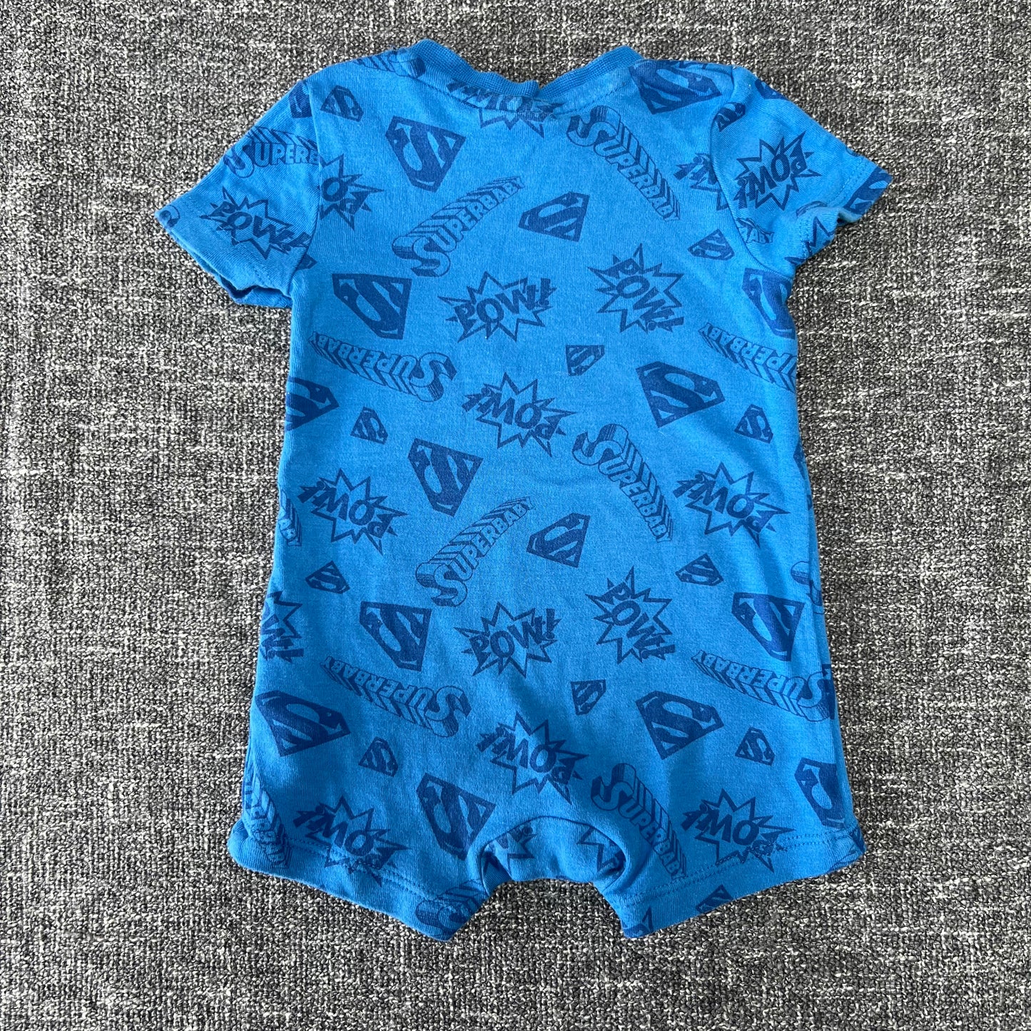 Boys Newborn Summer Romper "Superbaby"