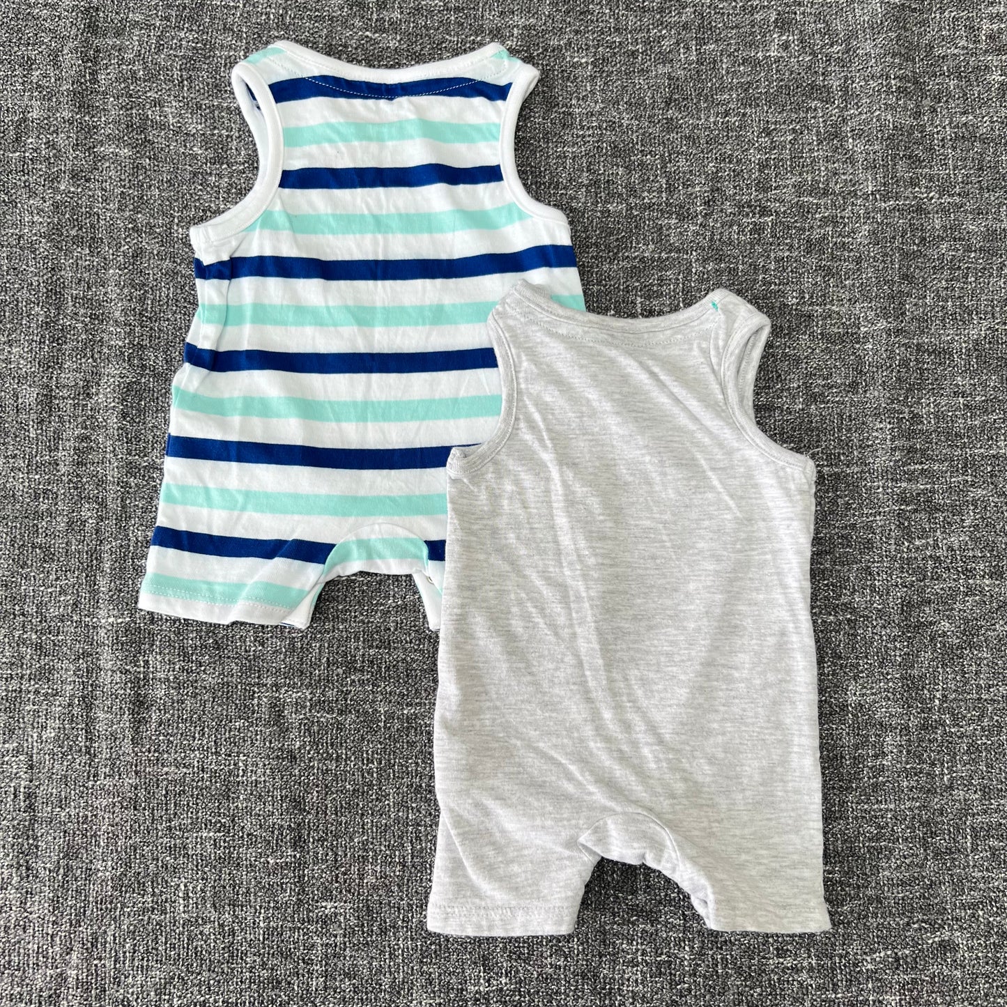 Boys Newborn Summer Rompers 2 Pack