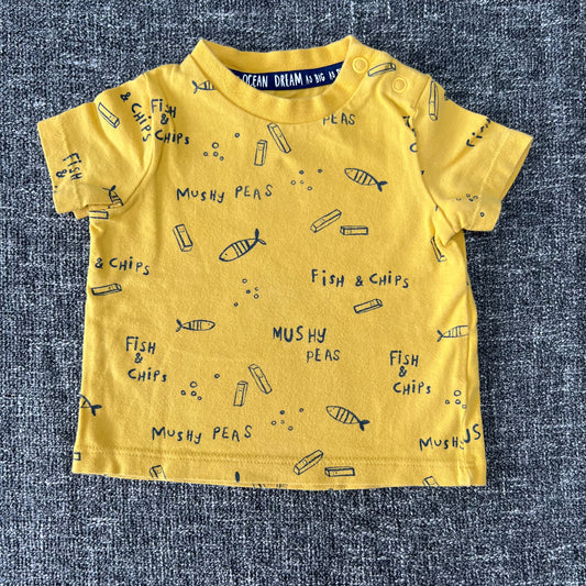 Boys Newborn Yellow T-shirt