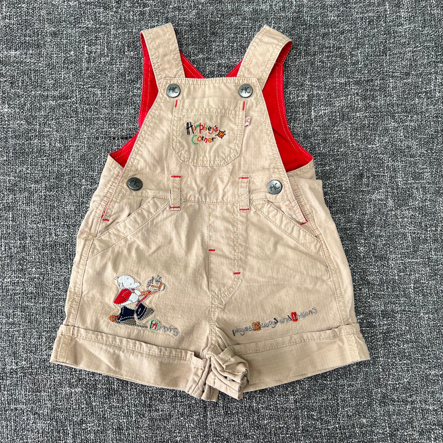 Boys 0-3 Month Humphrey's Corner Summer Dungarees