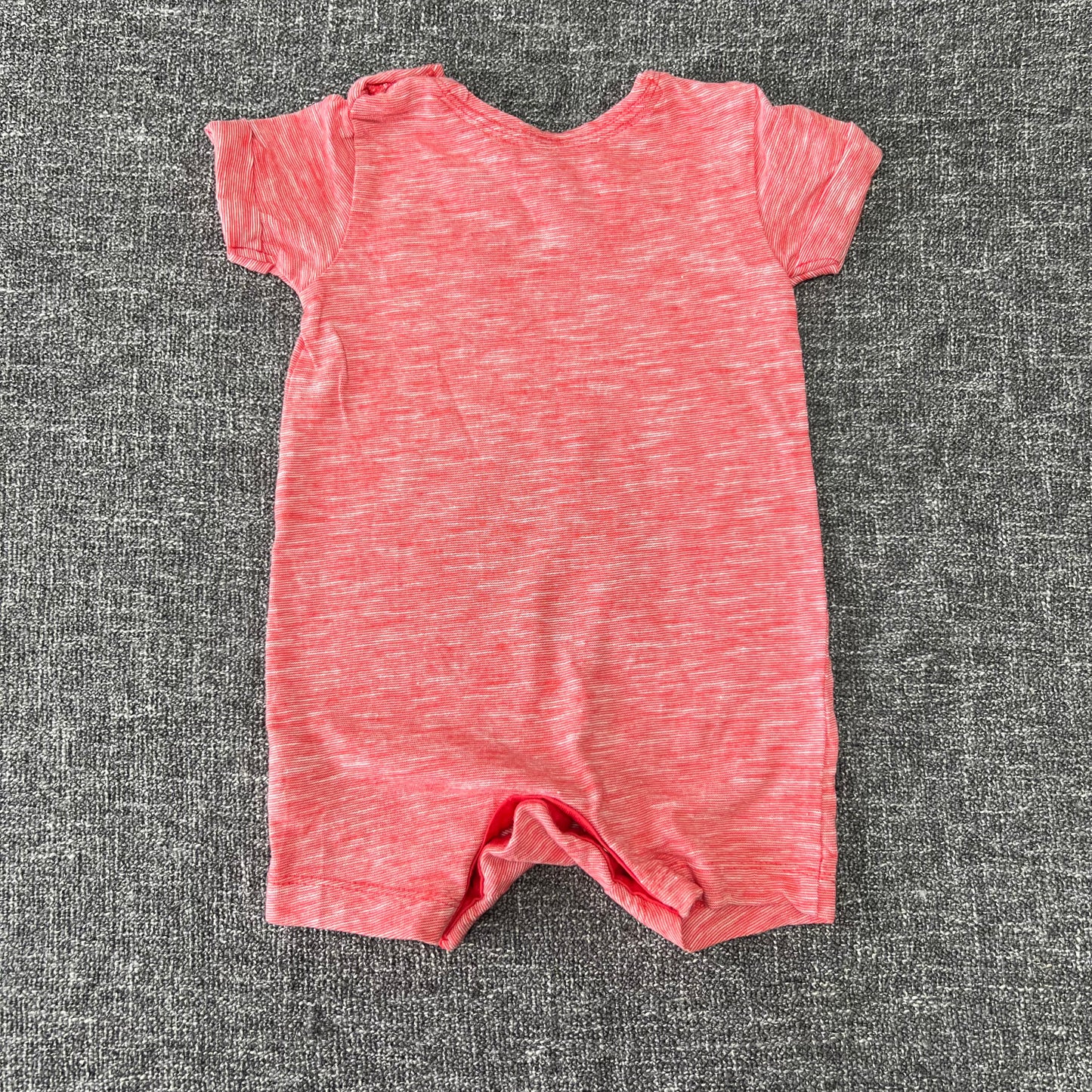 Boys 0-3 Month Red Summer Romper