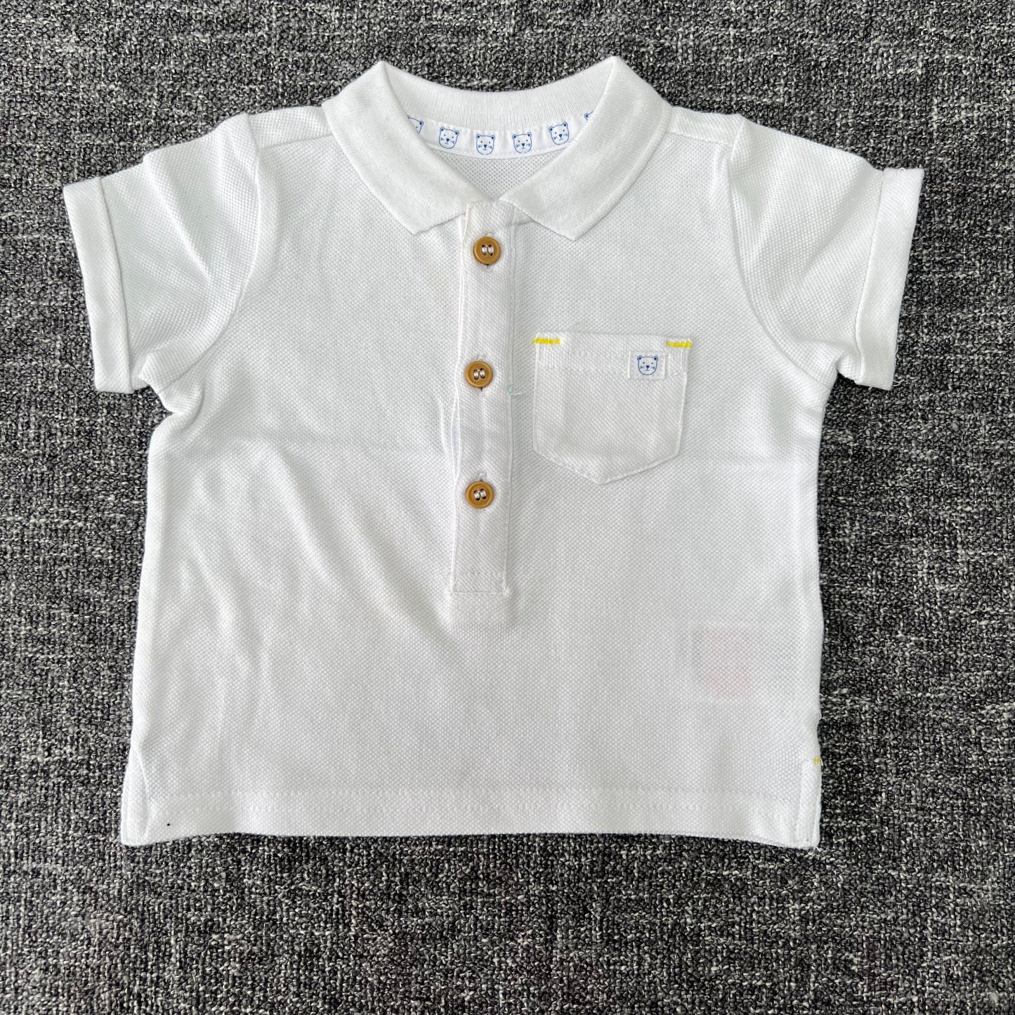 Boys 0-3 Month Short Sleeved Polo Shirt