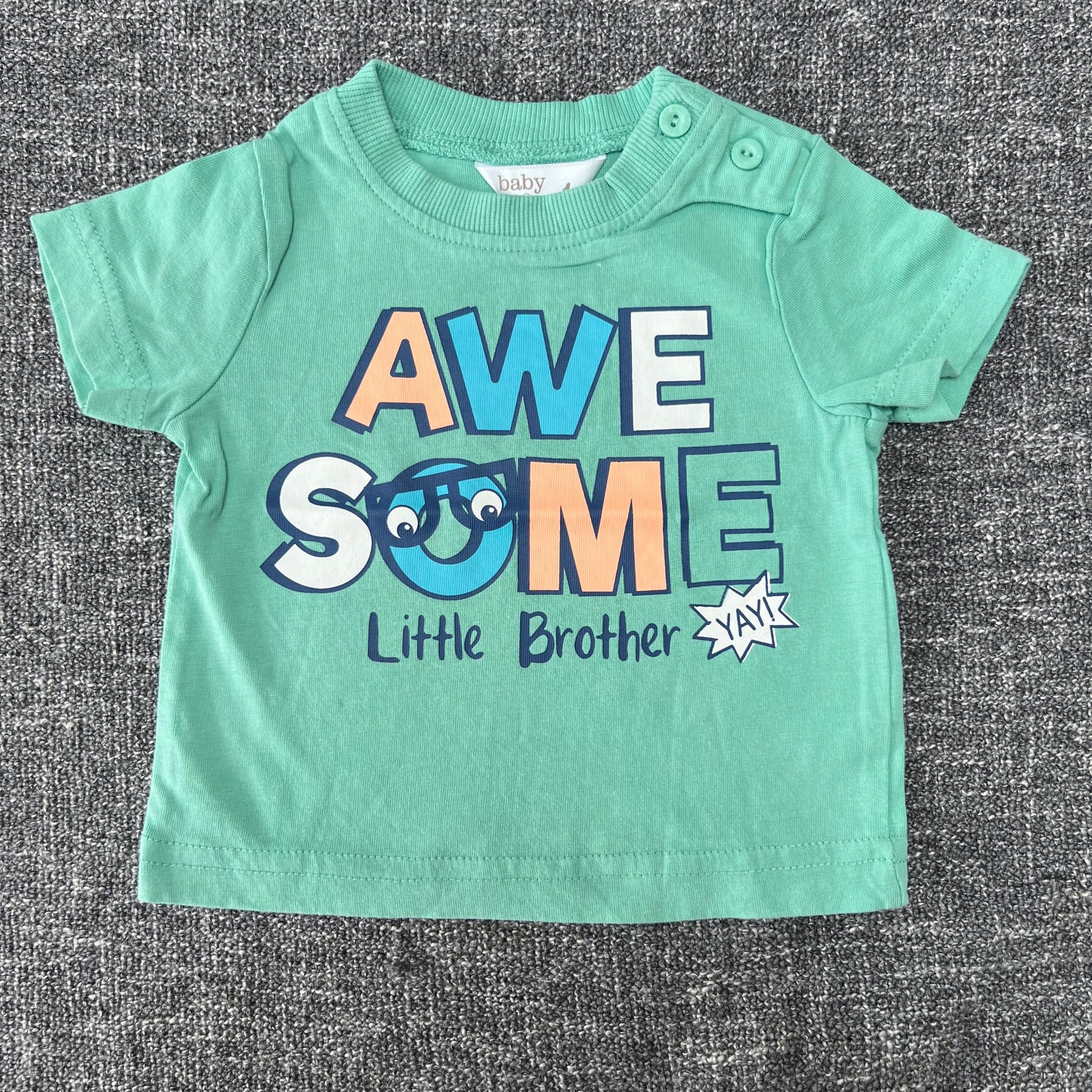 Boys 0-3 Month Green T-shirt