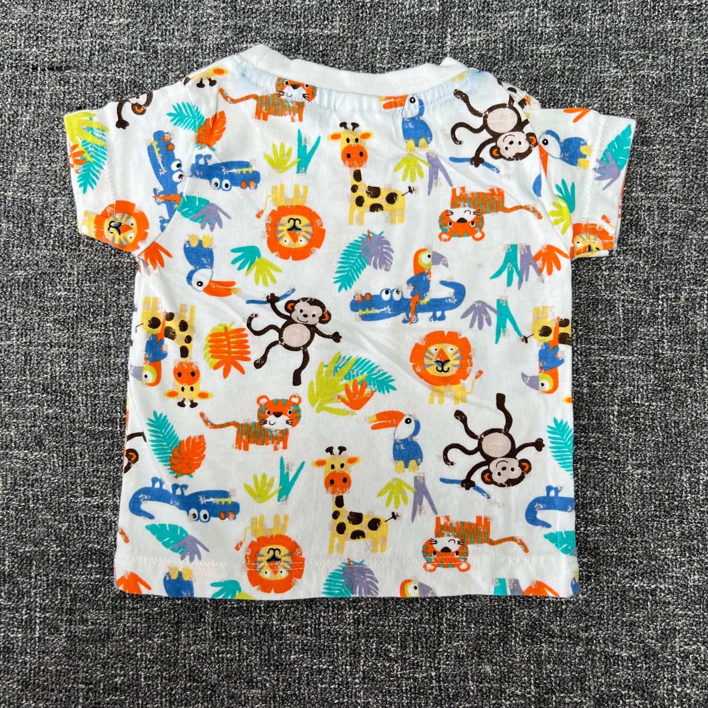 Boys 0-3 Month Animals T-shirt "# Cheeky Monkey"