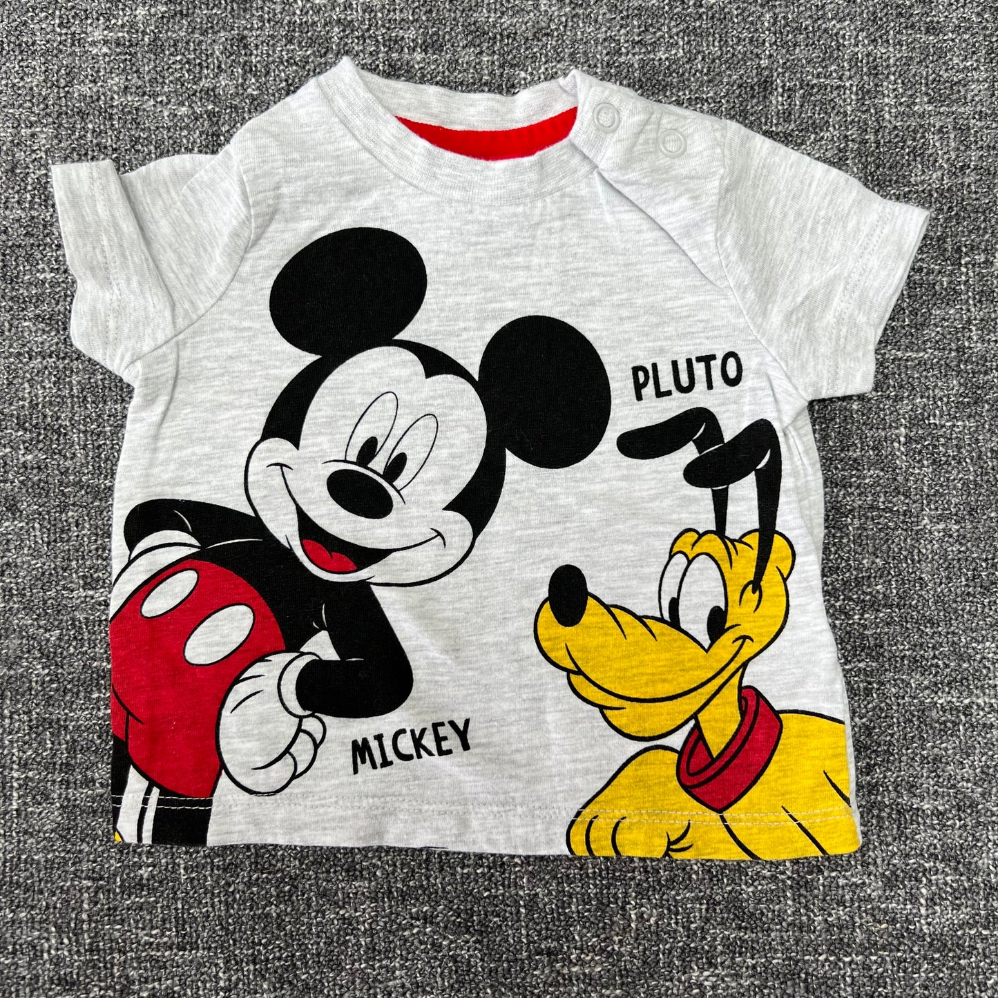 Boys 0-3 Month "Mickey & Pluto" T-shirt.