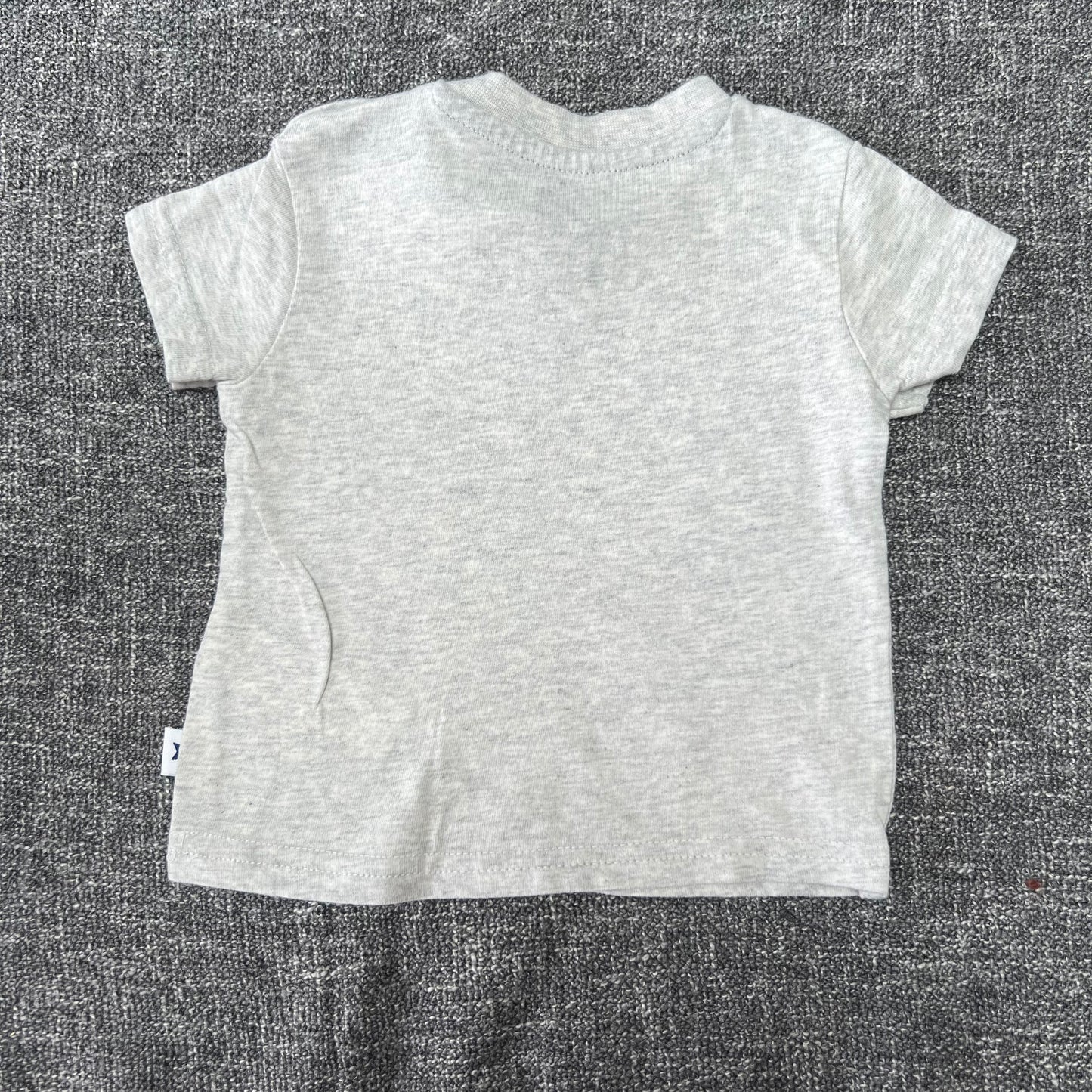 Boys 0-3 Month Plain Grey T-shirt