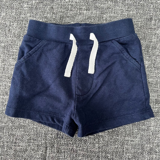 Boys 0-3 Month Navy Jersey Shorts