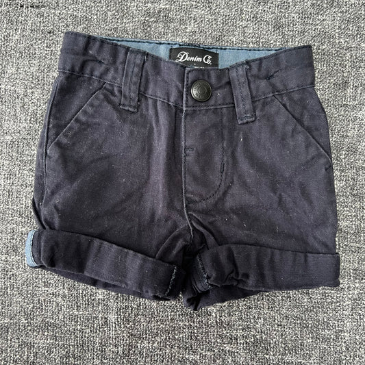 Boys 0-3 Month Navy Shorts