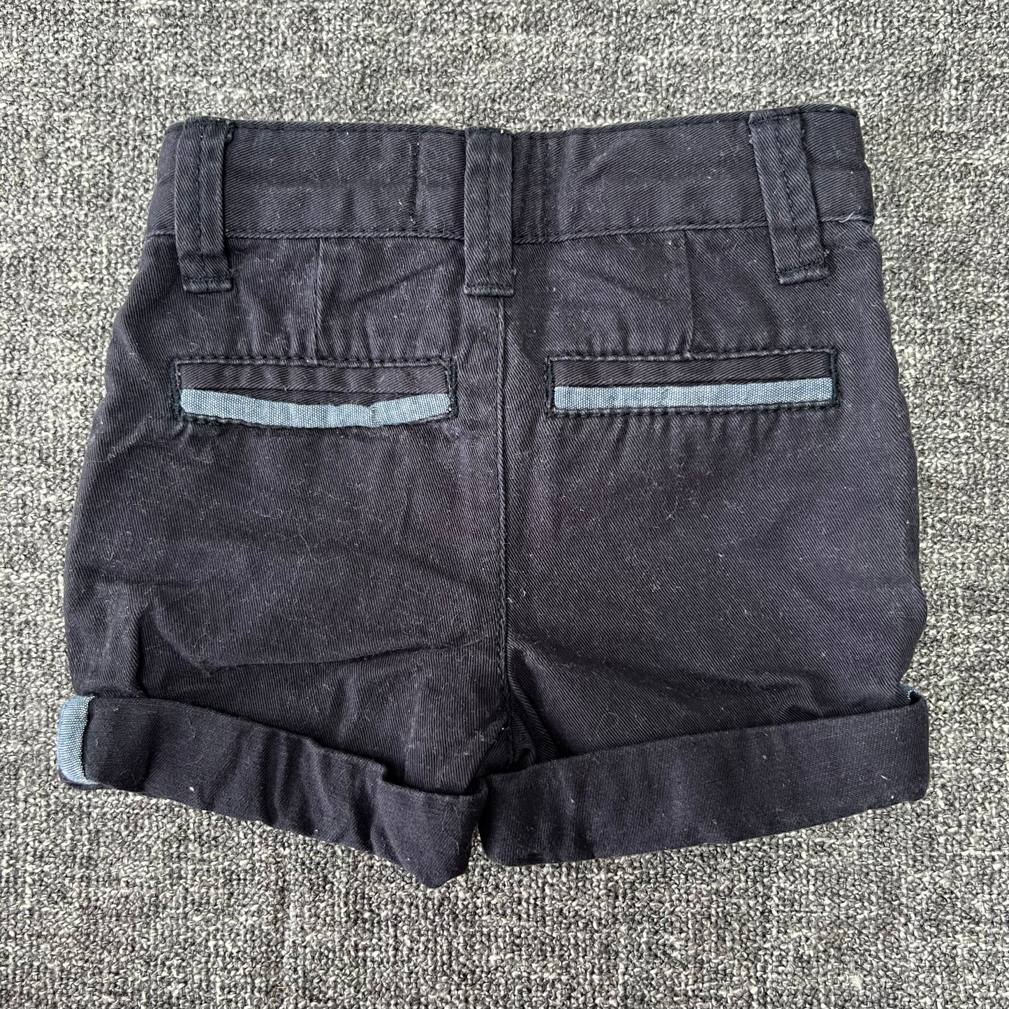 Boys 0-3 Month Navy Shorts