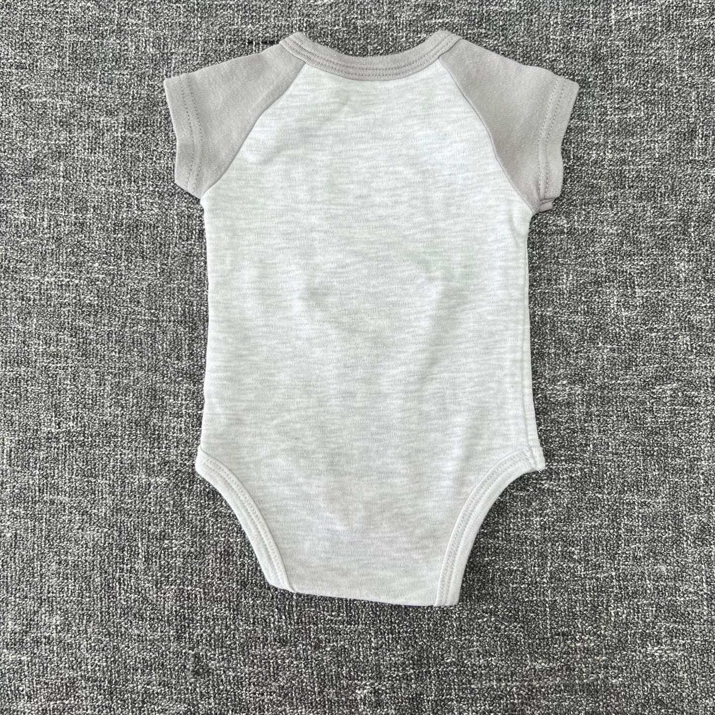 Boys 0-3 Month Tiger Short Sleeved Bodysuit.