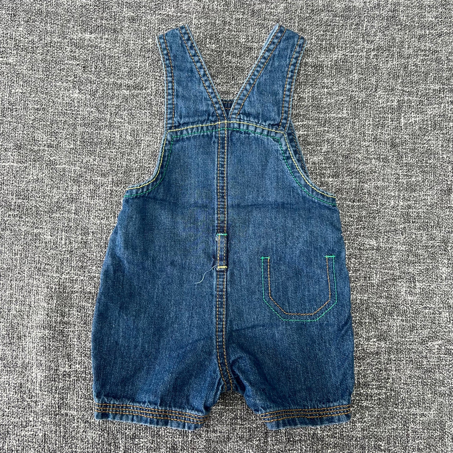 Boys 0-3 Month Summer Denim Dungarees