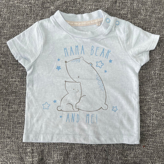 Boys 0-3 Month "Mama Bear And Me" T-shirt