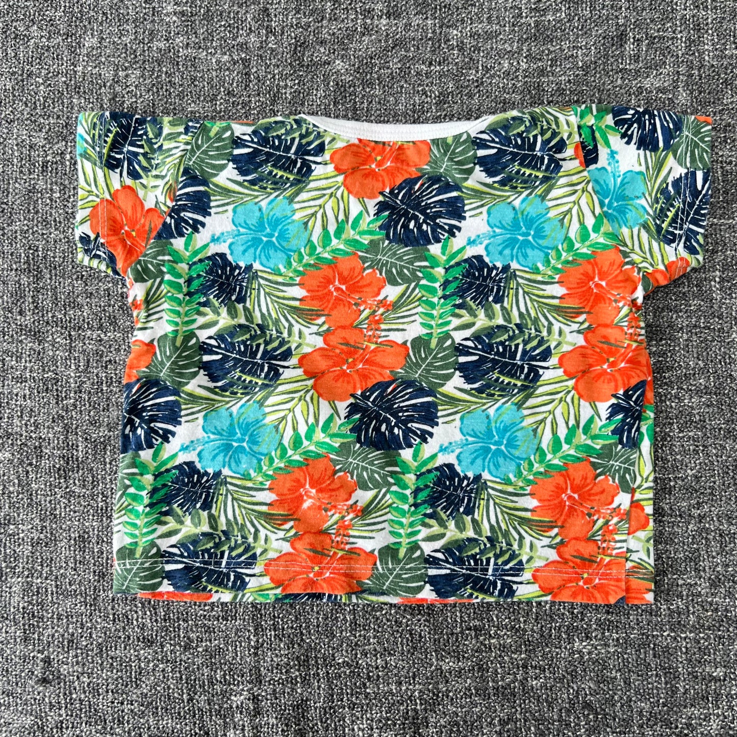 Boys 0-3 Month Tropical Print T-shirt