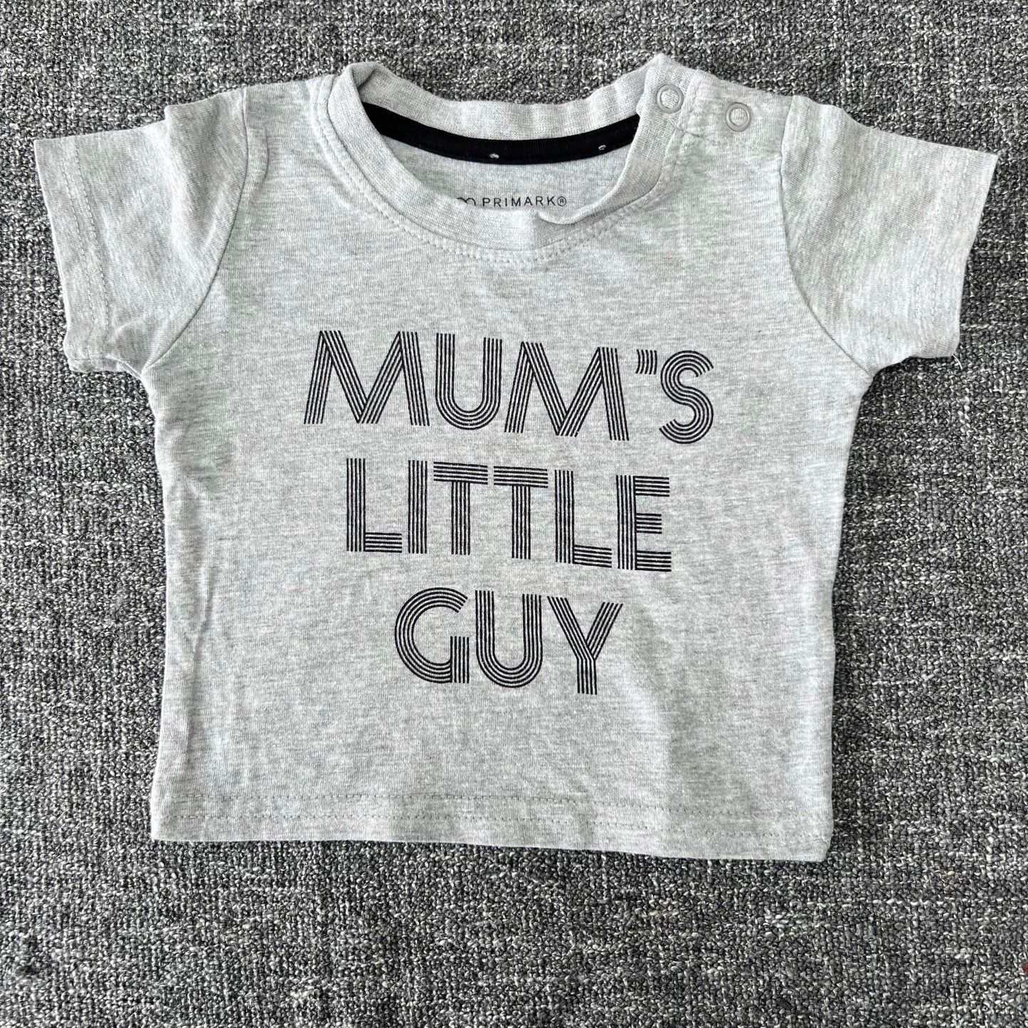 Boys 0-3 Month "Mum's Little Guy" T-shirt