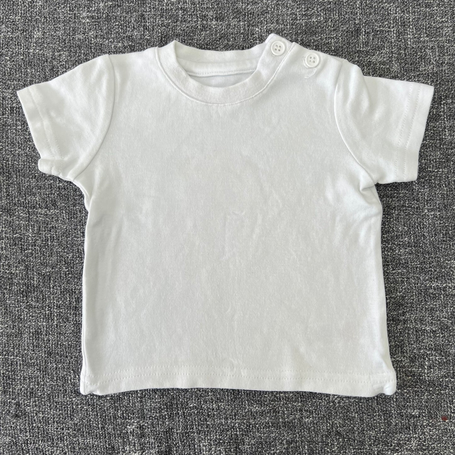 Boys 0-3 Month Plain White T-shirt