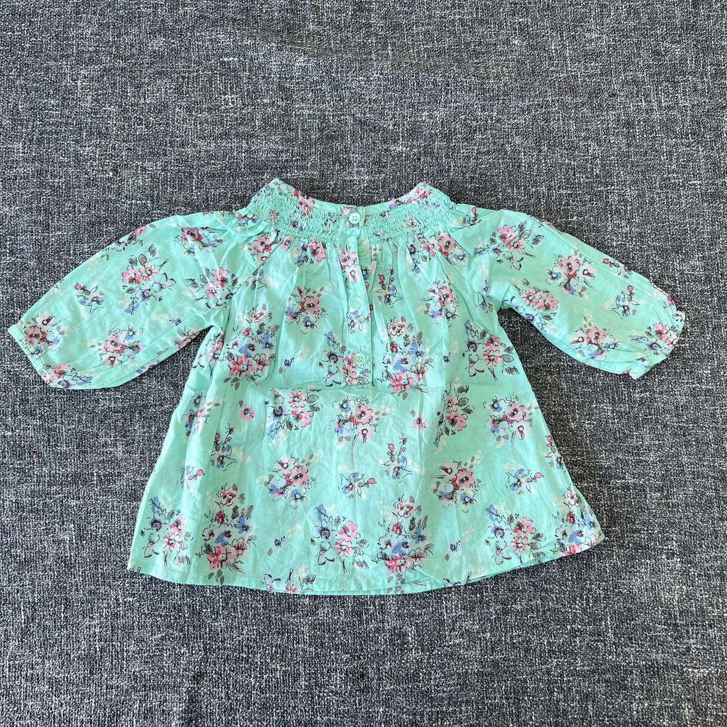 Girls 0-3 Month Flower Print Summer Dress