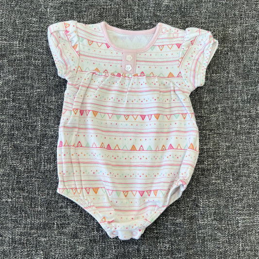 Girls 0-3 Month Summer Bodysuit Romper