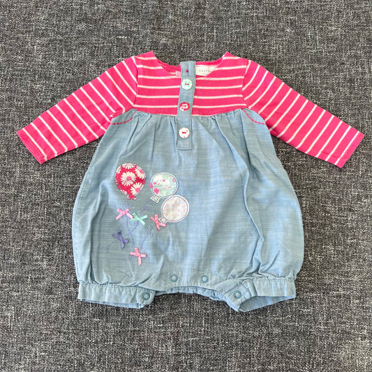 Girls 0-3 Month Summer Romper