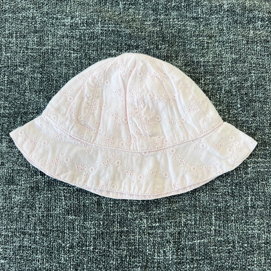 Girls 0-3 Month Embroidered Sun Hat