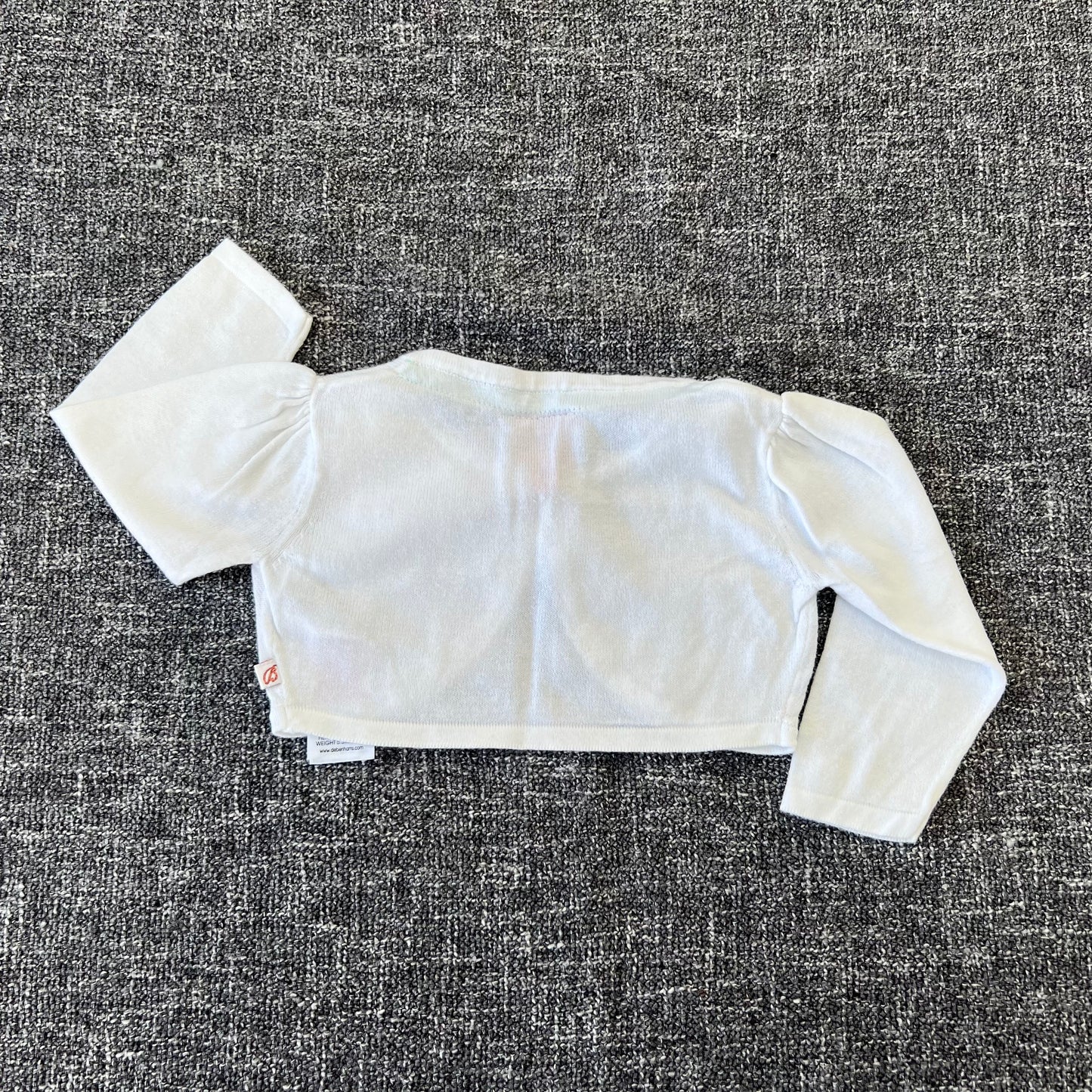 Girls 0-3 Month White  Bolero Cardigan