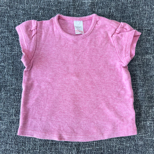 Girls 0-3 Month Plain Pink T-shirt