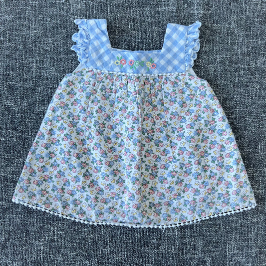 Girls 0-3 Month Flowery Summer Top