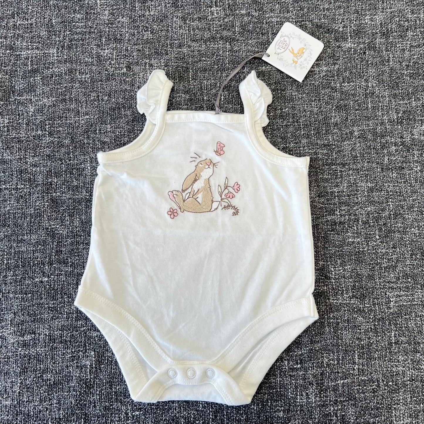 Girls 0-3 Month "Guess How Much I Love You" Sleeveless Bodysuit NEW