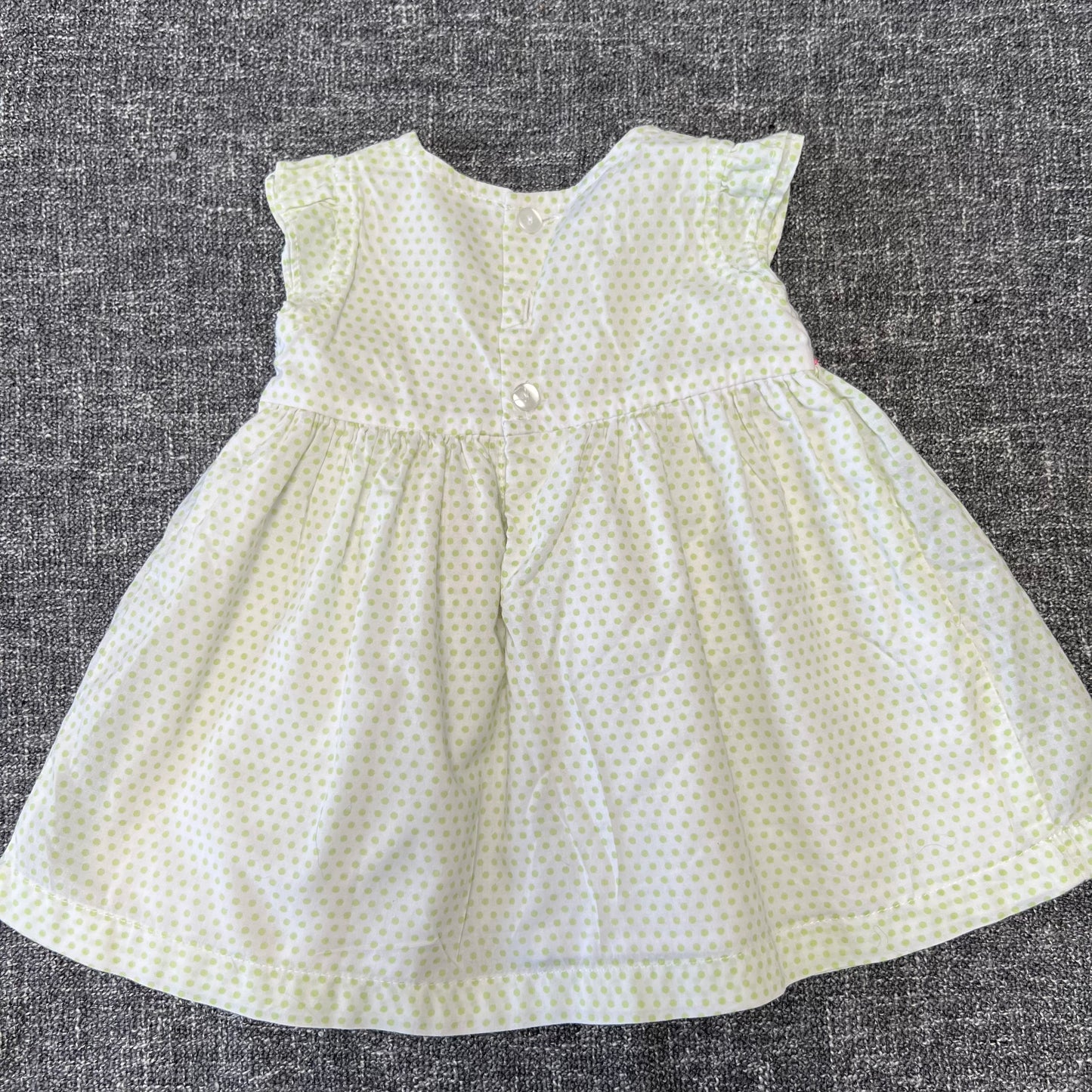 Girls 0-3 Month Green Summer Dress