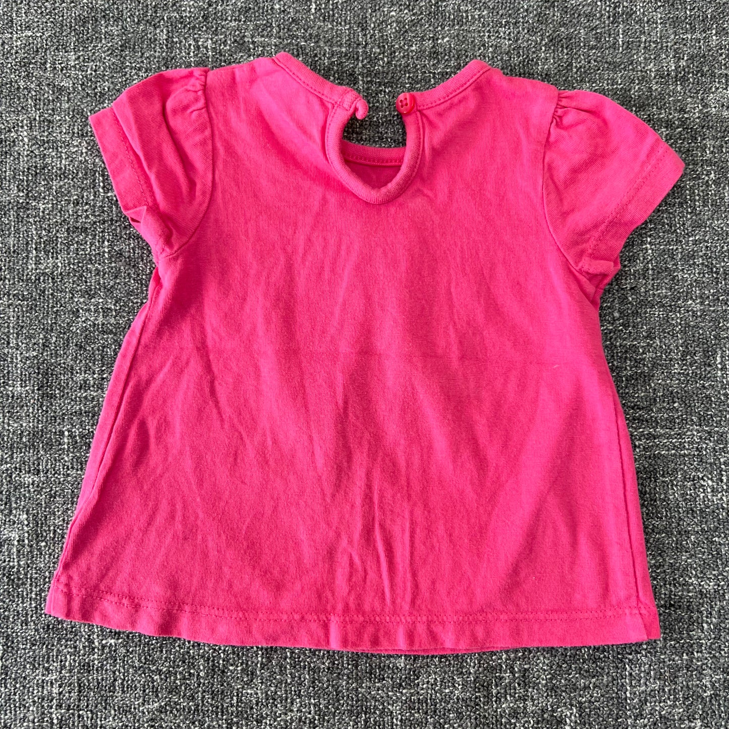 Girls 0-3 Month Plain Pink T-shirt