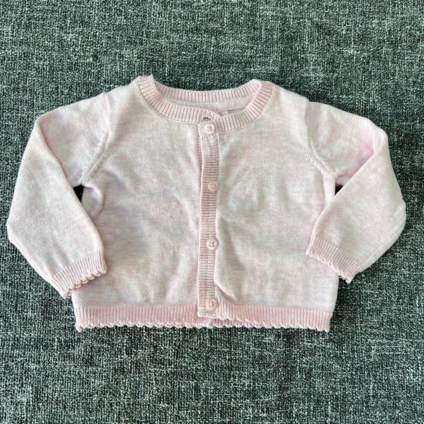 Girls 0-3 Month Pink Summer Knitted Cardigan