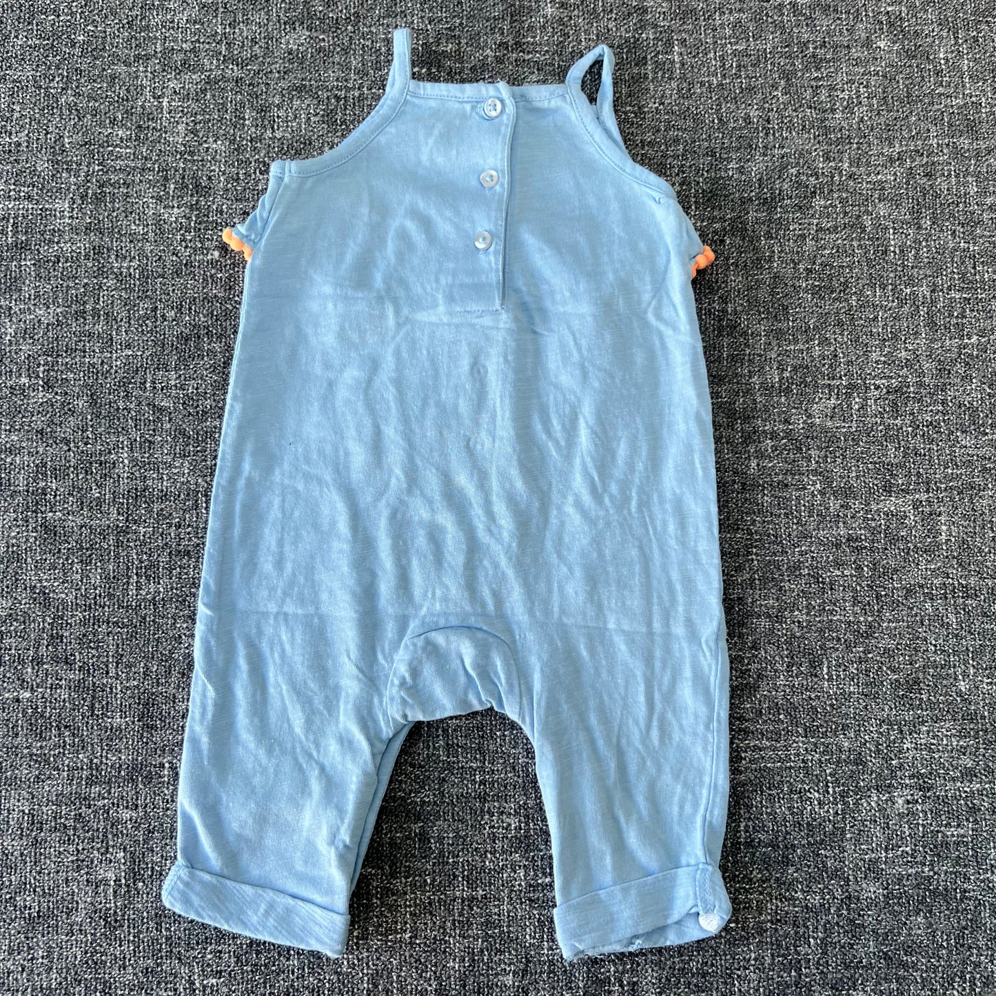 Girls 0-3 Month Spotted Summer Romper