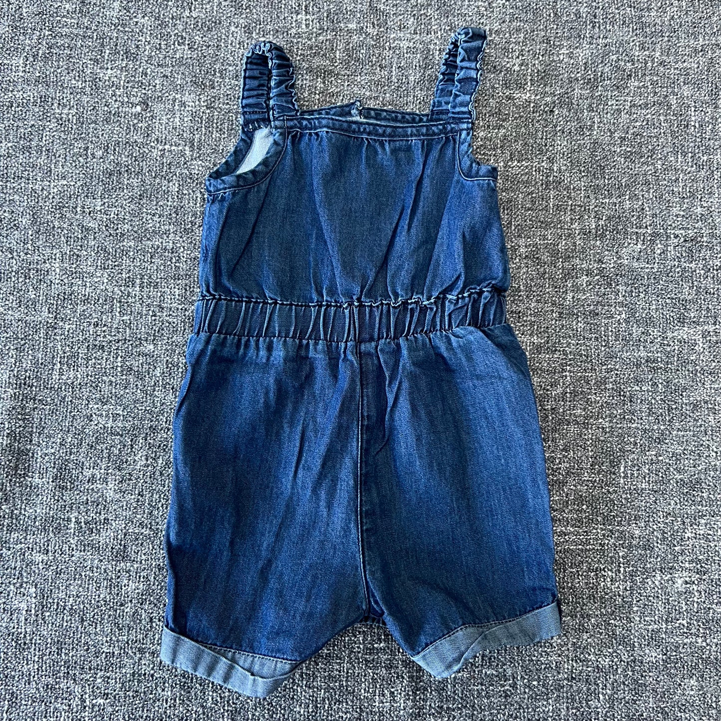 Girls 0-3 Month Denim Style Summer Romper