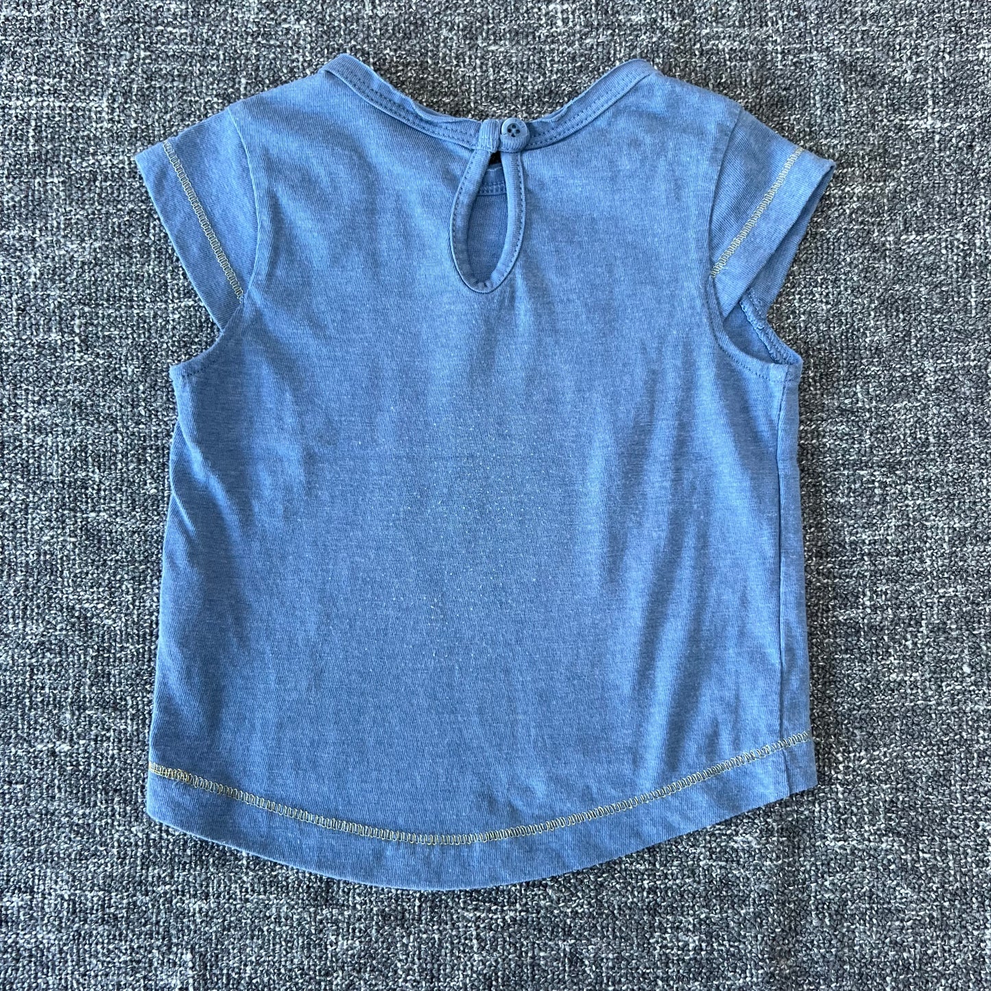 Girls 0-3 Month Blue T-shirt