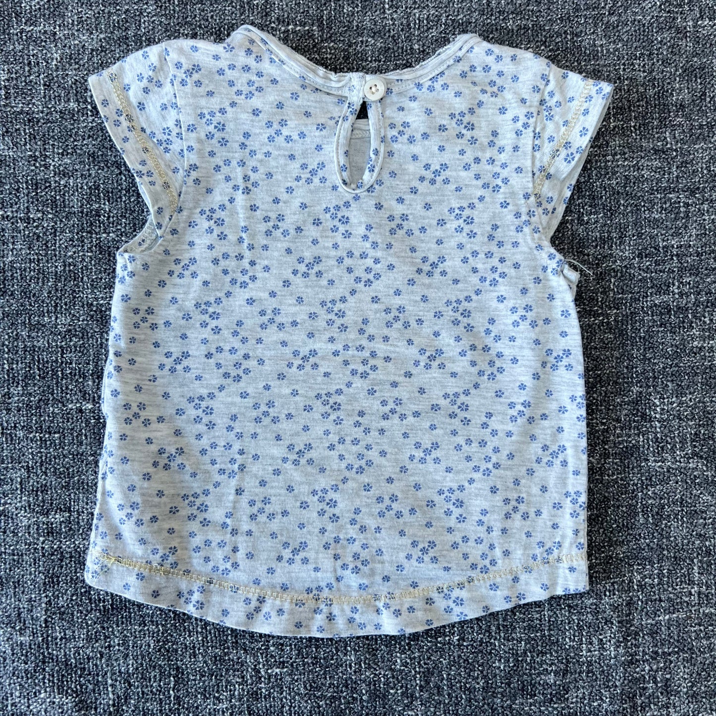 Girls 0-3 Month Floral T-shirt